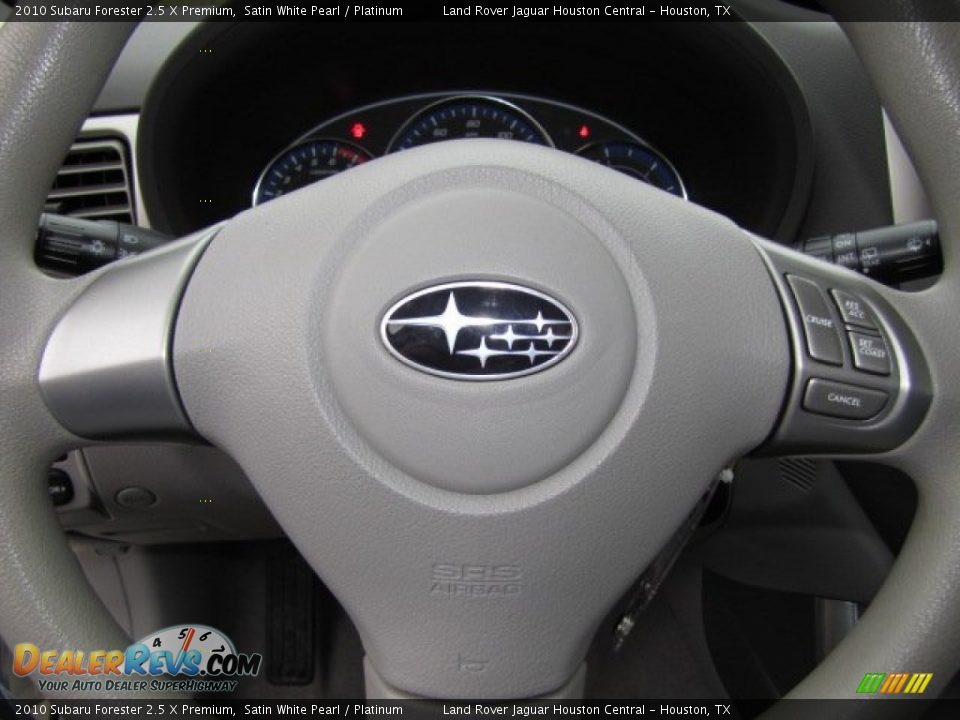2010 Subaru Forester 2.5 X Premium Satin White Pearl / Platinum Photo #15