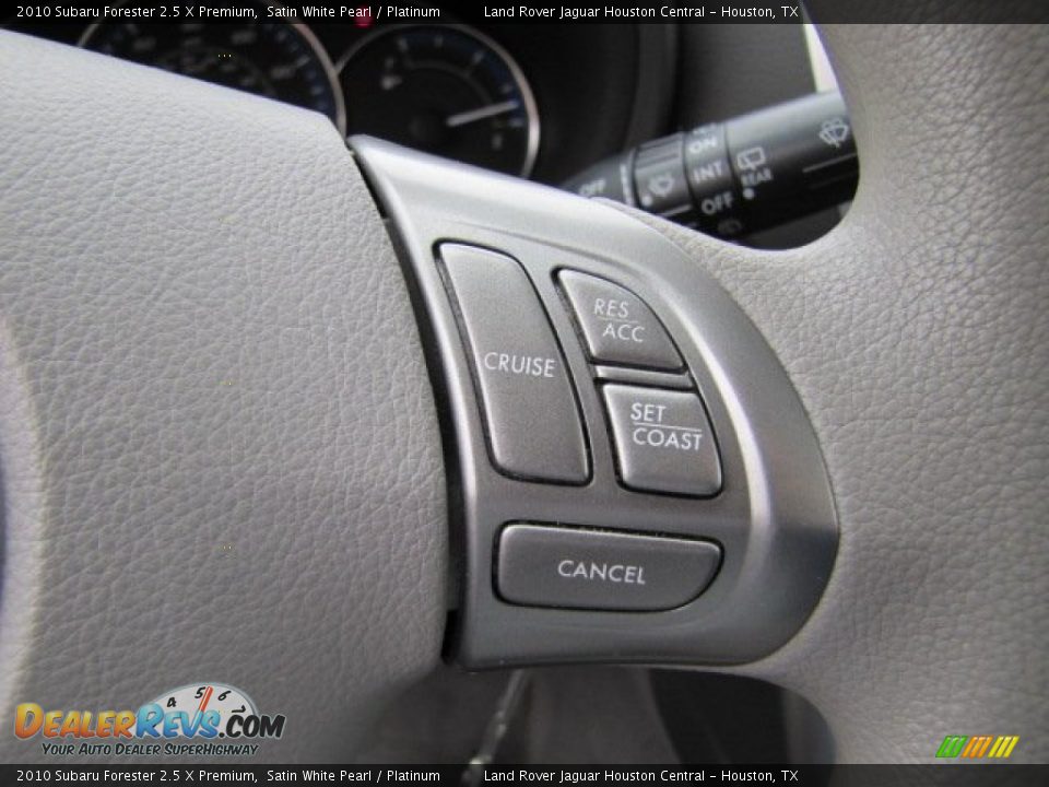 2010 Subaru Forester 2.5 X Premium Satin White Pearl / Platinum Photo #16