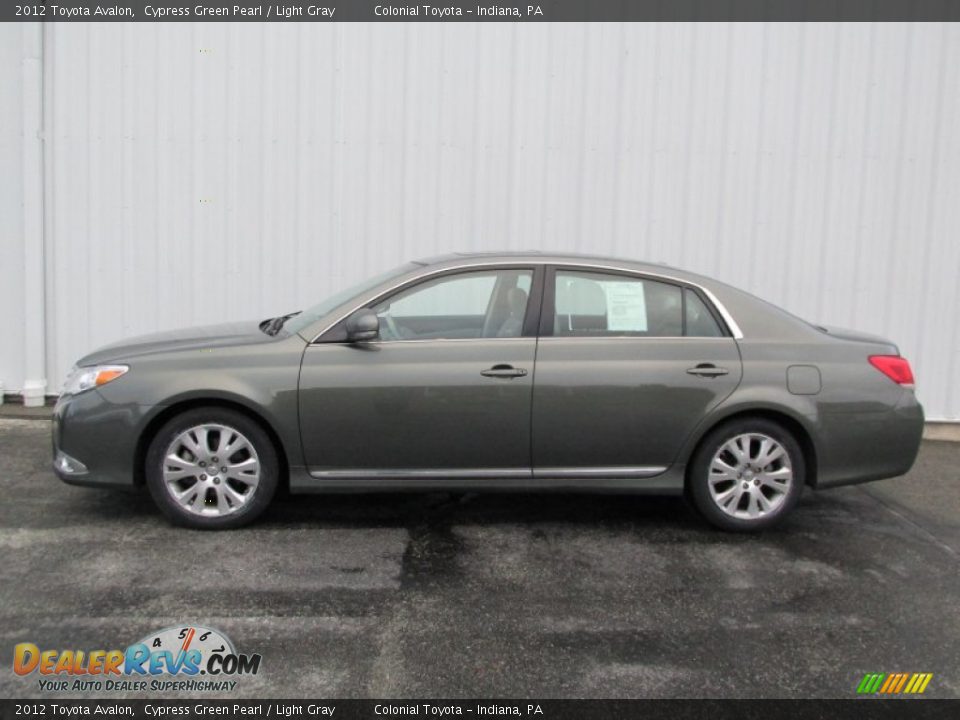 2012 Toyota Avalon Cypress Green Pearl / Light Gray Photo #2