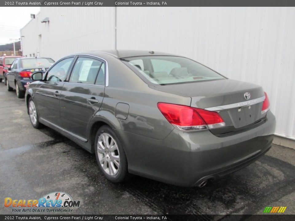 2012 Toyota Avalon Cypress Green Pearl / Light Gray Photo #3