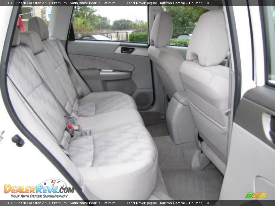 2010 Subaru Forester 2.5 X Premium Satin White Pearl / Platinum Photo #27