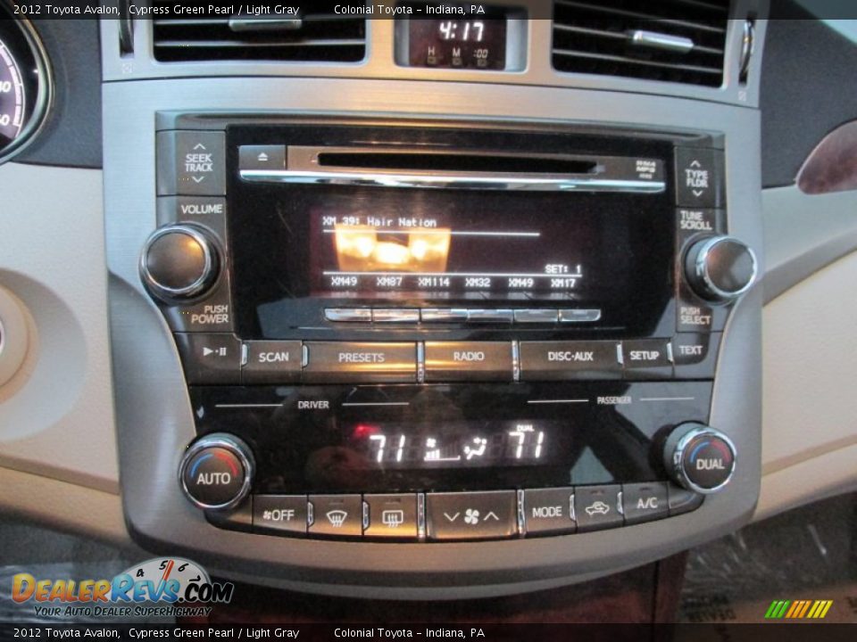 2012 Toyota Avalon Cypress Green Pearl / Light Gray Photo #14