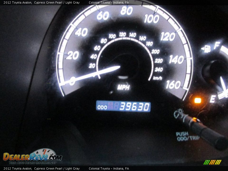 2012 Toyota Avalon Cypress Green Pearl / Light Gray Photo #20