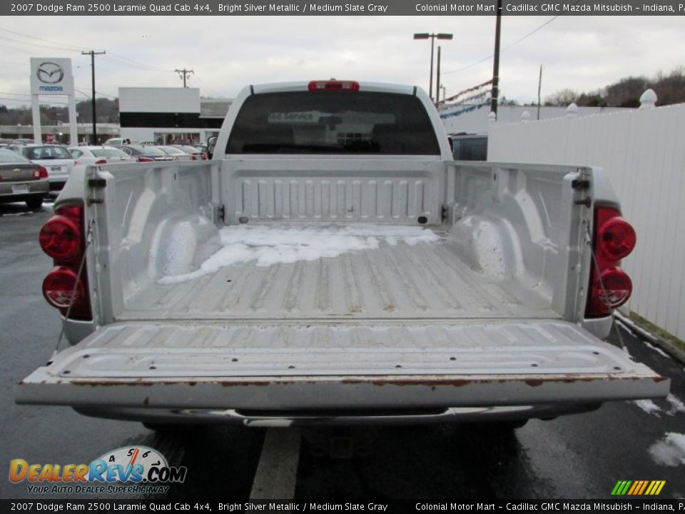 2007 Dodge Ram 2500 Laramie Quad Cab 4x4 Bright Silver Metallic / Medium Slate Gray Photo #6