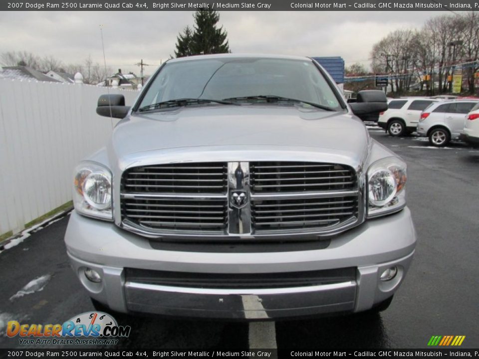2007 Dodge Ram 2500 Laramie Quad Cab 4x4 Bright Silver Metallic / Medium Slate Gray Photo #10
