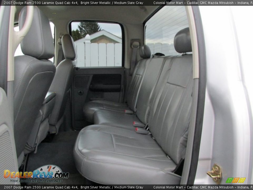 2007 Dodge Ram 2500 Laramie Quad Cab 4x4 Bright Silver Metallic / Medium Slate Gray Photo #13