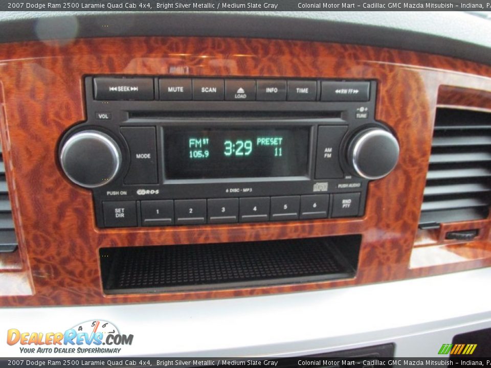 2007 Dodge Ram 2500 Laramie Quad Cab 4x4 Bright Silver Metallic / Medium Slate Gray Photo #15