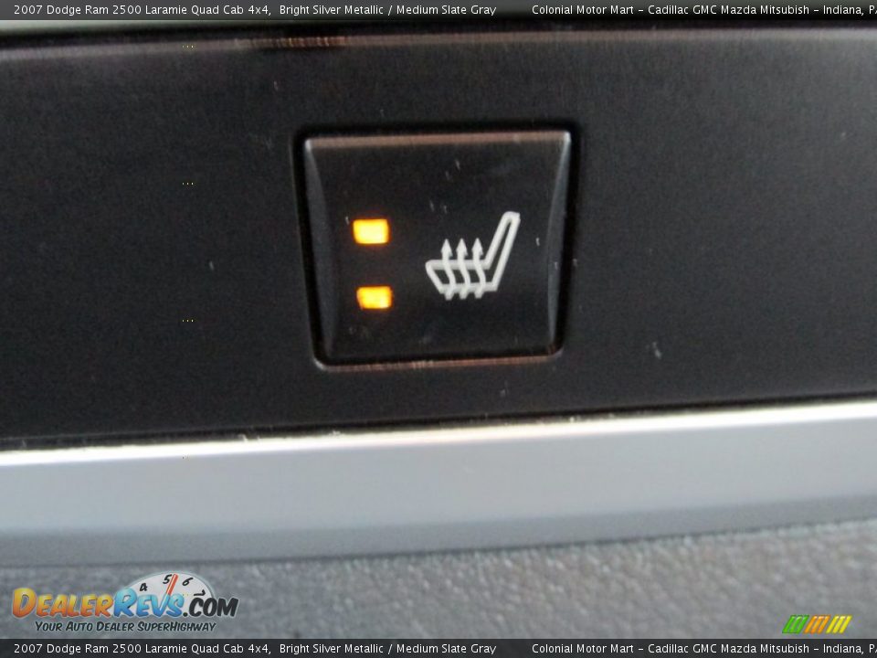 2007 Dodge Ram 2500 Laramie Quad Cab 4x4 Bright Silver Metallic / Medium Slate Gray Photo #17