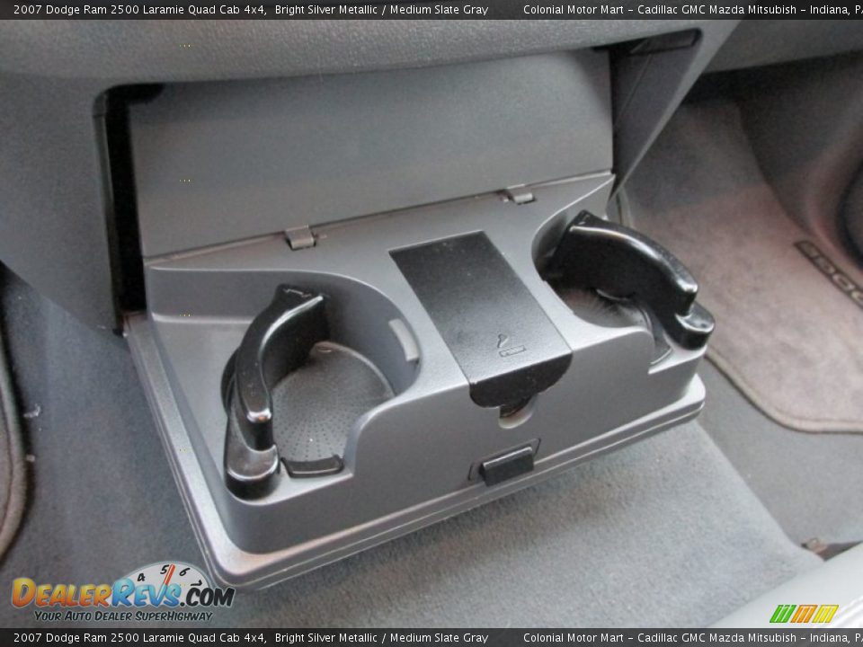 2007 Dodge Ram 2500 Laramie Quad Cab 4x4 Bright Silver Metallic / Medium Slate Gray Photo #18
