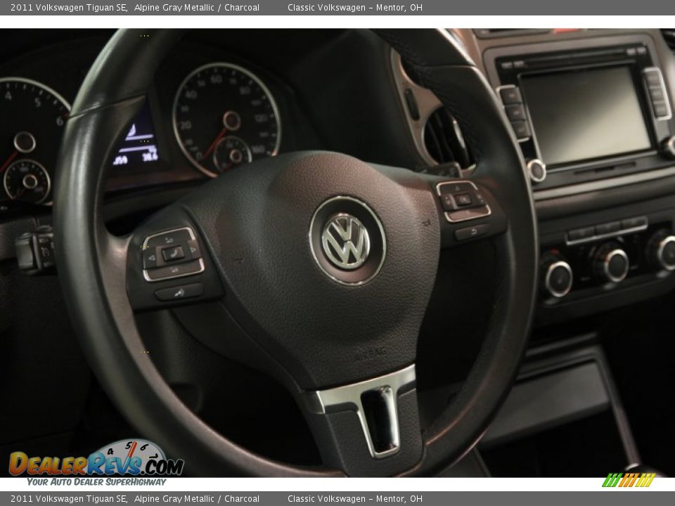 2011 Volkswagen Tiguan SE Alpine Gray Metallic / Charcoal Photo #6