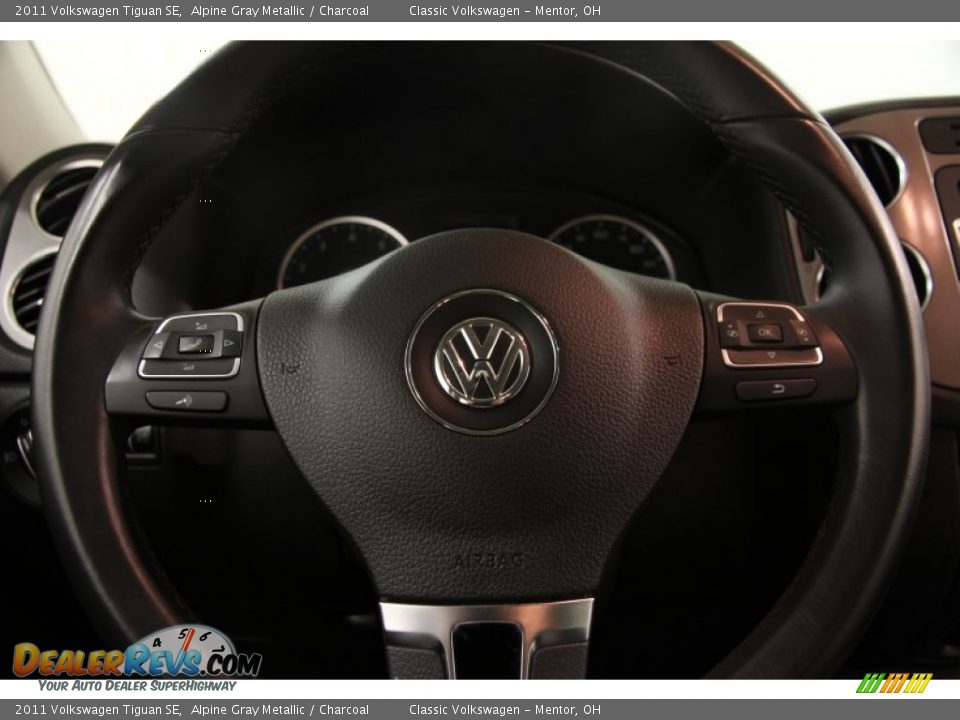 2011 Volkswagen Tiguan SE Alpine Gray Metallic / Charcoal Photo #7