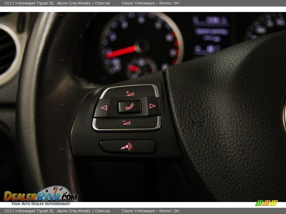 2011 Volkswagen Tiguan SE Alpine Gray Metallic / Charcoal Photo #8