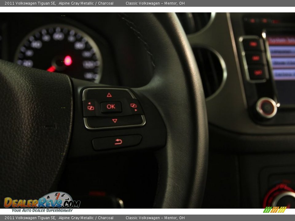 2011 Volkswagen Tiguan SE Alpine Gray Metallic / Charcoal Photo #9