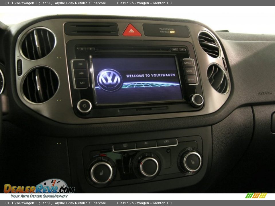 2011 Volkswagen Tiguan SE Alpine Gray Metallic / Charcoal Photo #11