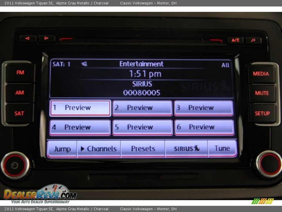 2011 Volkswagen Tiguan SE Alpine Gray Metallic / Charcoal Photo #14