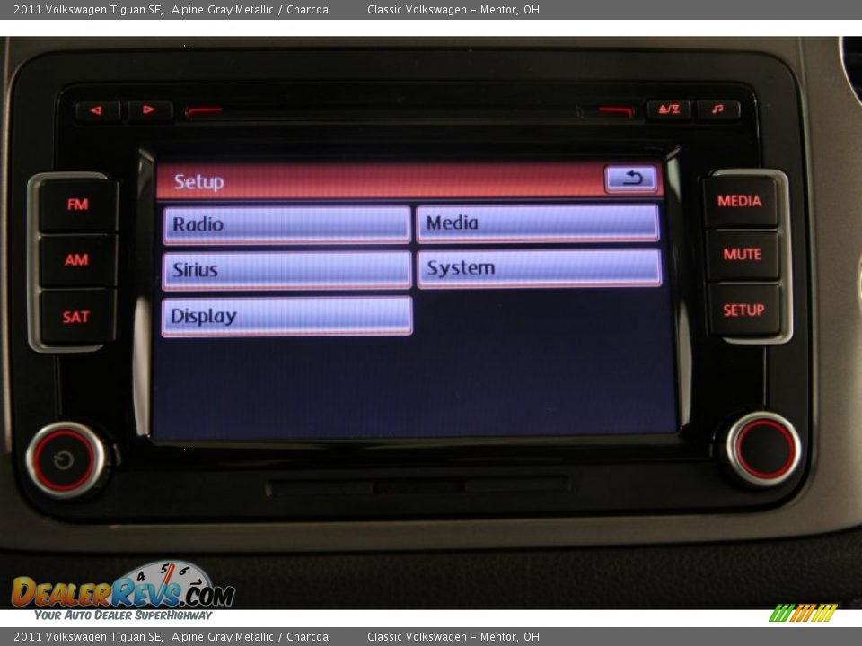 2011 Volkswagen Tiguan SE Alpine Gray Metallic / Charcoal Photo #15