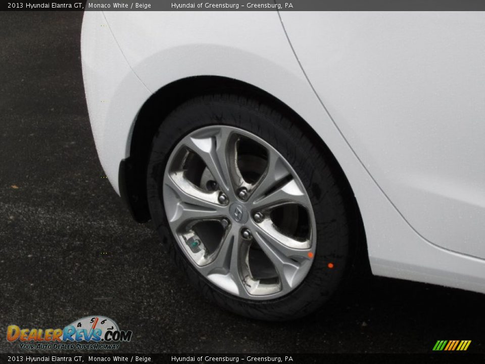 2013 Hyundai Elantra GT Monaco White / Beige Photo #3