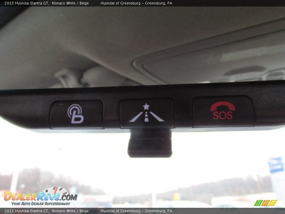2013 Hyundai Elantra GT Monaco White / Beige Photo #14
