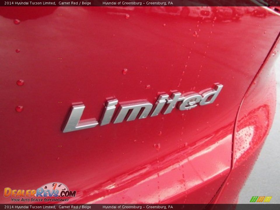 2014 Hyundai Tucson Limited Garnet Red / Beige Photo #8
