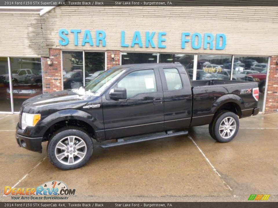 2014 Ford F150 STX SuperCab 4x4 Tuxedo Black / Black Photo #1