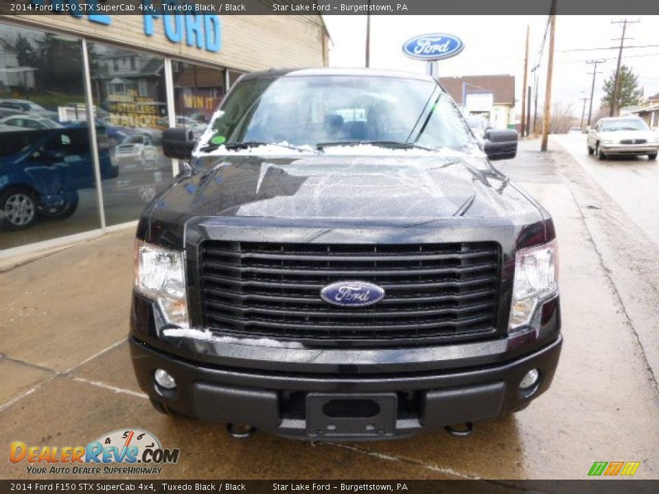 2014 Ford F150 STX SuperCab 4x4 Tuxedo Black / Black Photo #2