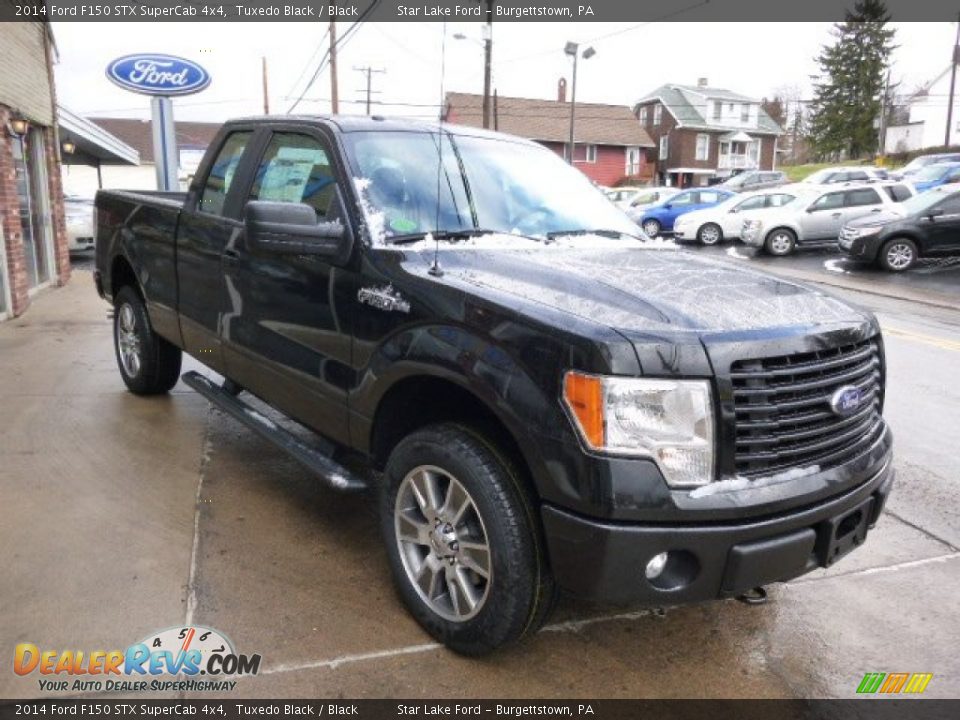 2014 Ford F150 STX SuperCab 4x4 Tuxedo Black / Black Photo #3