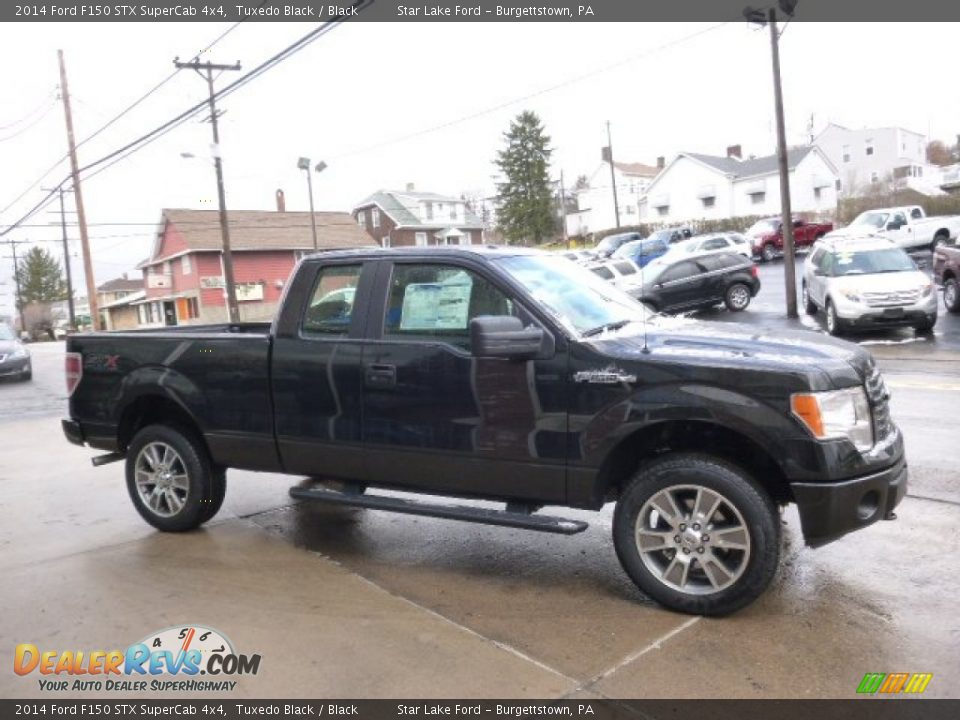 2014 Ford F150 STX SuperCab 4x4 Tuxedo Black / Black Photo #4