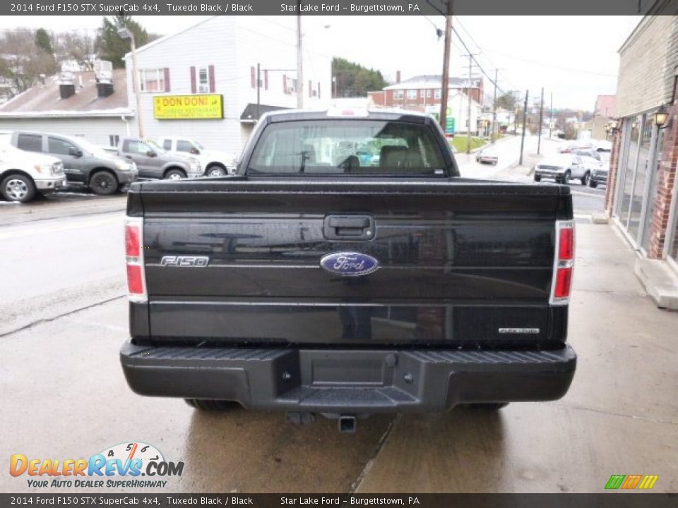 2014 Ford F150 STX SuperCab 4x4 Tuxedo Black / Black Photo #5