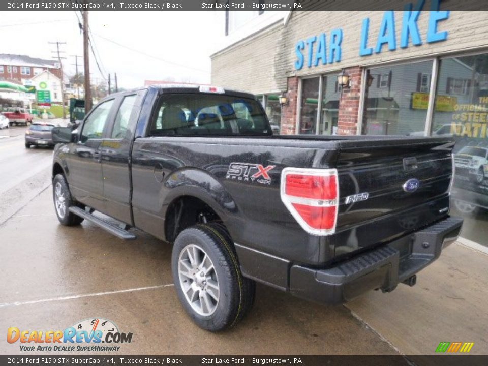 2014 Ford F150 STX SuperCab 4x4 Tuxedo Black / Black Photo #6