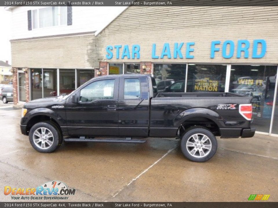 2014 Ford F150 STX SuperCab 4x4 Tuxedo Black / Black Photo #7