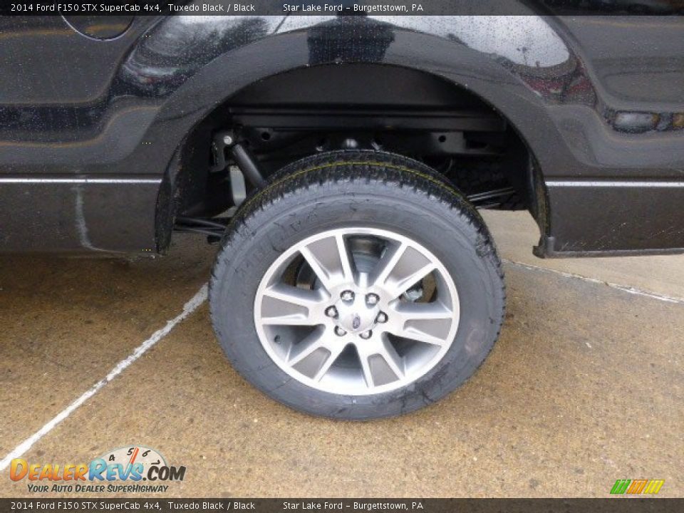 2014 Ford F150 STX SuperCab 4x4 Tuxedo Black / Black Photo #8