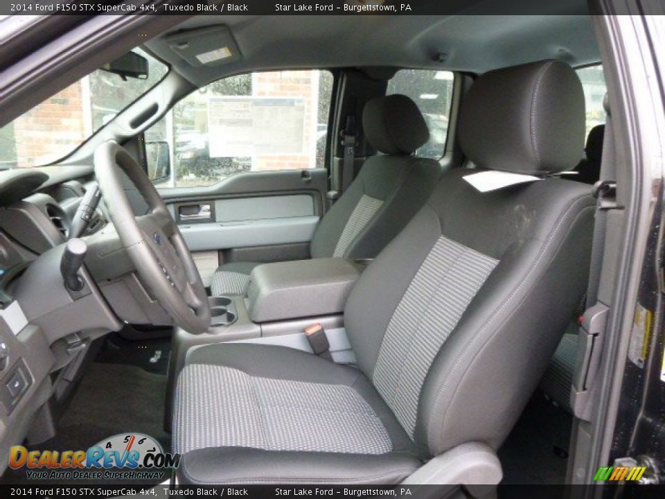 Black Interior - 2014 Ford F150 STX SuperCab 4x4 Photo #9
