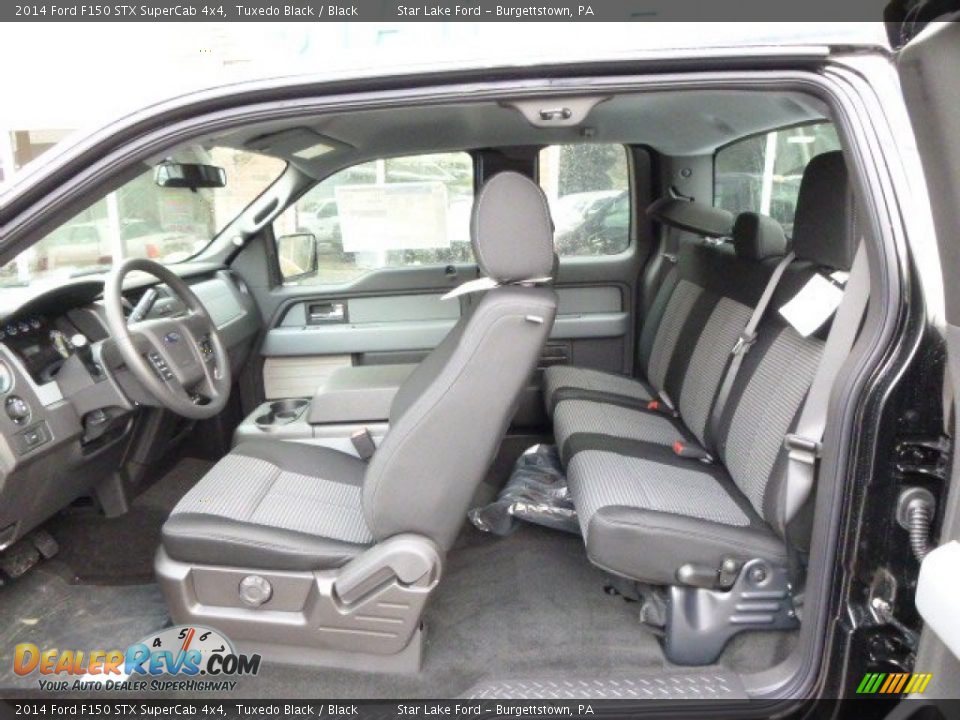 Black Interior - 2014 Ford F150 STX SuperCab 4x4 Photo #11