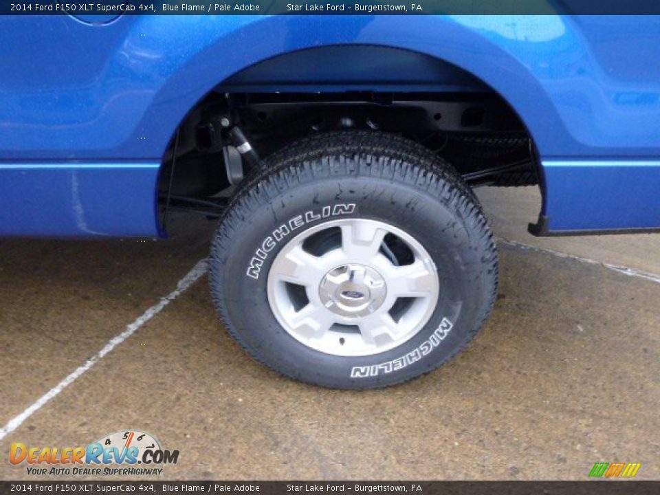 2014 Ford F150 XLT SuperCab 4x4 Blue Flame / Pale Adobe Photo #8