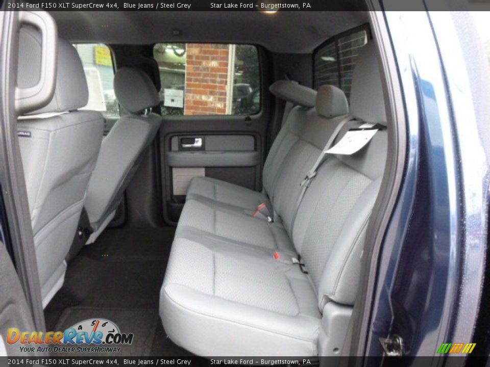 Rear Seat of 2014 Ford F150 XLT SuperCrew 4x4 Photo #10