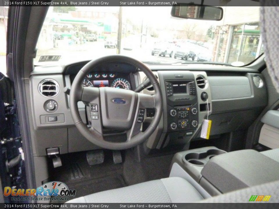 Steel Grey Interior - 2014 Ford F150 XLT SuperCrew 4x4 Photo #11