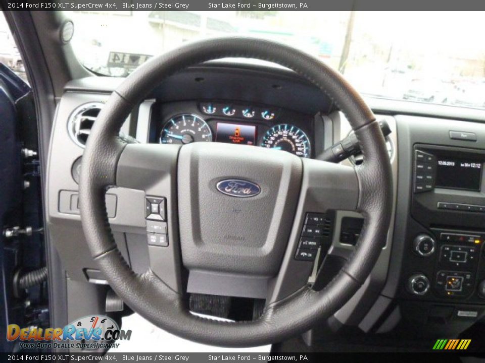 2014 Ford F150 XLT SuperCrew 4x4 Steering Wheel Photo #17