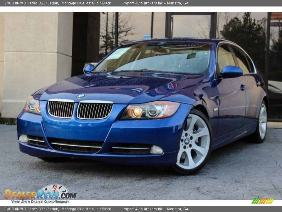 2008 BMW 3 Series 335i Sedan Montego Blue Metallic / Black Photo #1