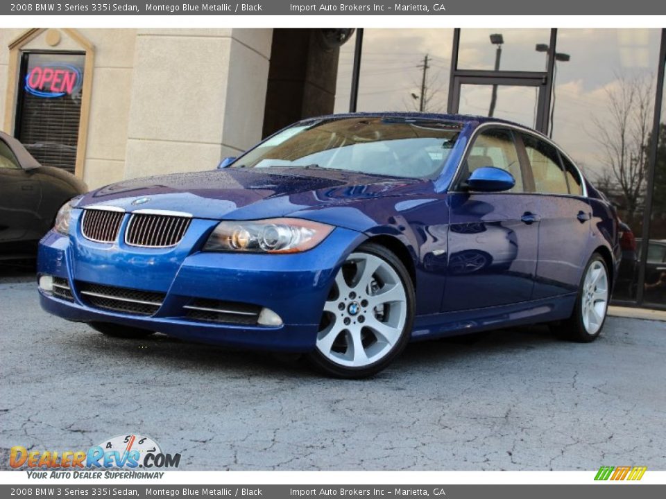 2008 BMW 3 Series 335i Sedan Montego Blue Metallic / Black Photo #2