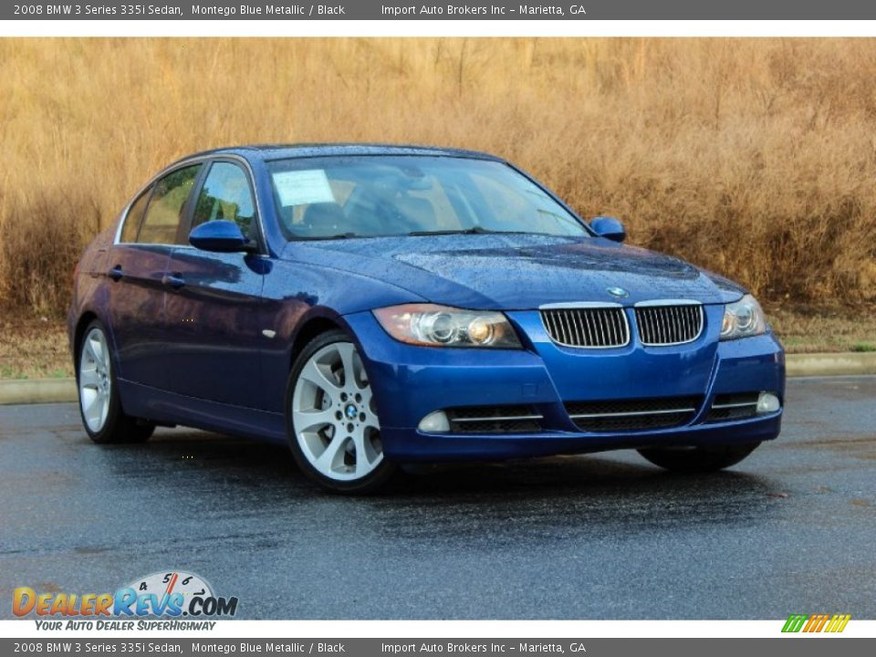 2008 BMW 3 Series 335i Sedan Montego Blue Metallic / Black Photo #7