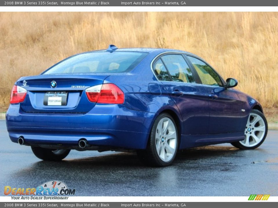 2008 BMW 3 Series 335i Sedan Montego Blue Metallic / Black Photo #8