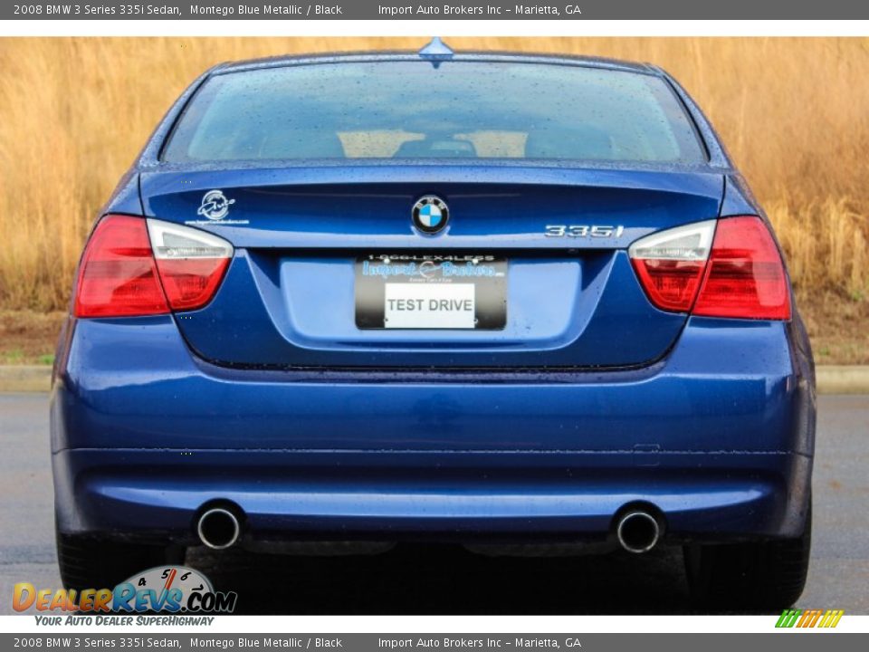 2008 BMW 3 Series 335i Sedan Montego Blue Metallic / Black Photo #9