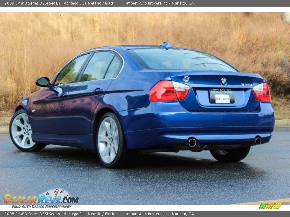 2008 BMW 3 Series 335i Sedan Montego Blue Metallic / Black Photo #10