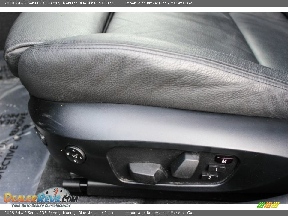 2008 BMW 3 Series 335i Sedan Montego Blue Metallic / Black Photo #15