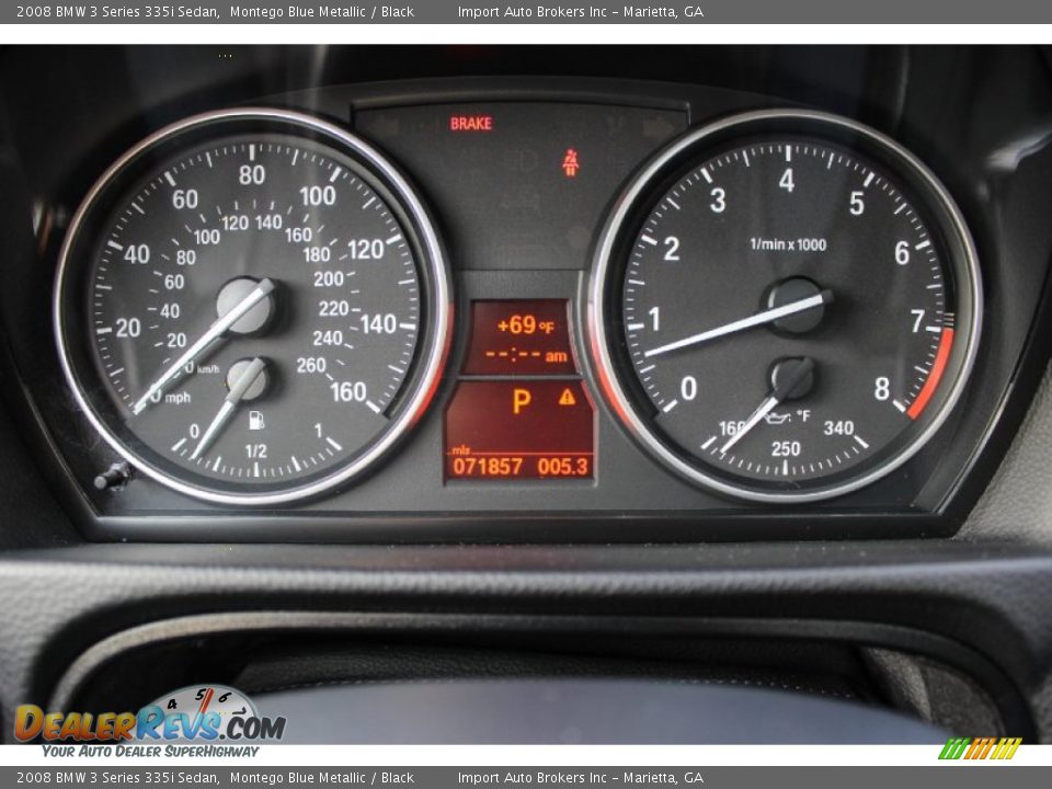 2008 BMW 3 Series 335i Sedan Gauges Photo #23