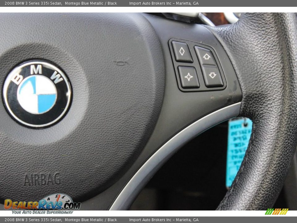 2008 BMW 3 Series 335i Sedan Montego Blue Metallic / Black Photo #25