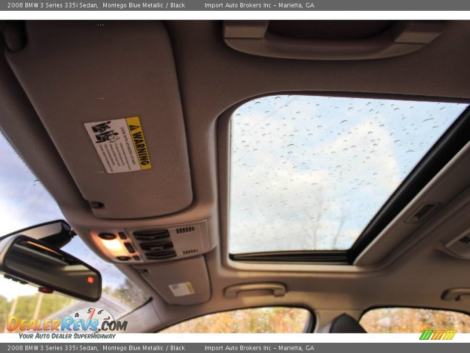 2008 BMW 3 Series 335i Sedan Montego Blue Metallic / Black Photo #26
