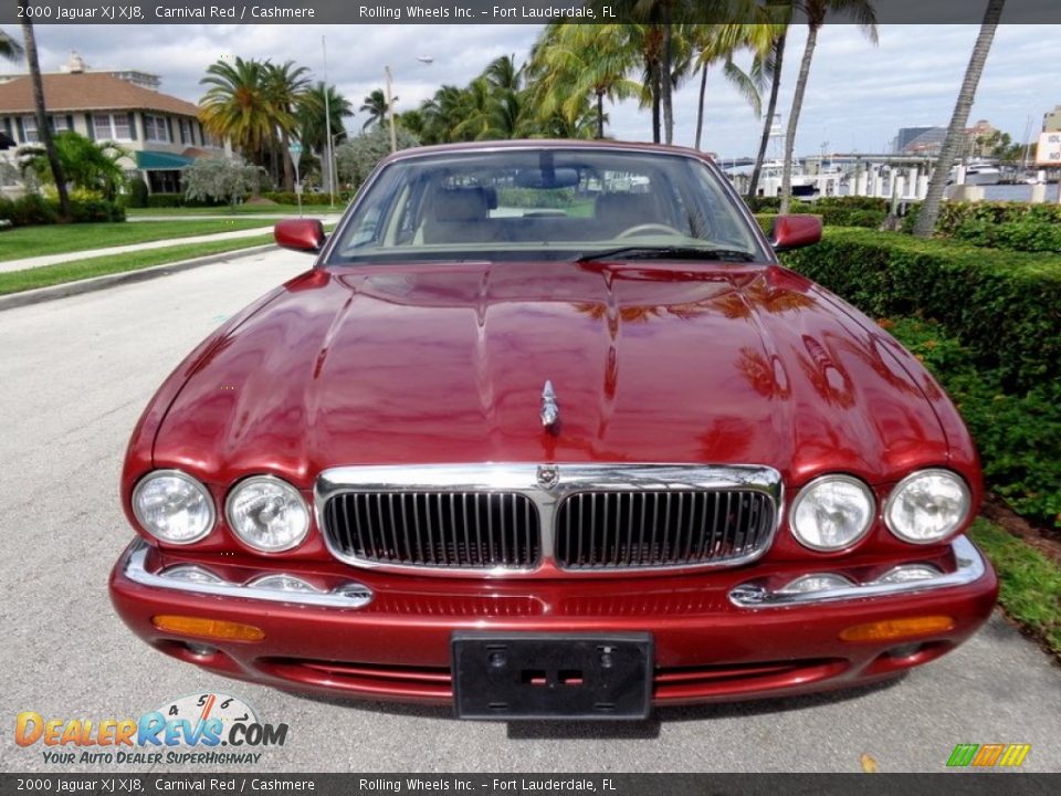 2000 Jaguar XJ XJ8 Carnival Red / Cashmere Photo #17