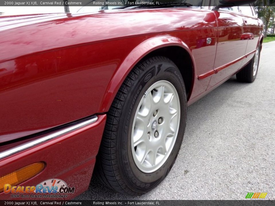2000 Jaguar XJ XJ8 Carnival Red / Cashmere Photo #31