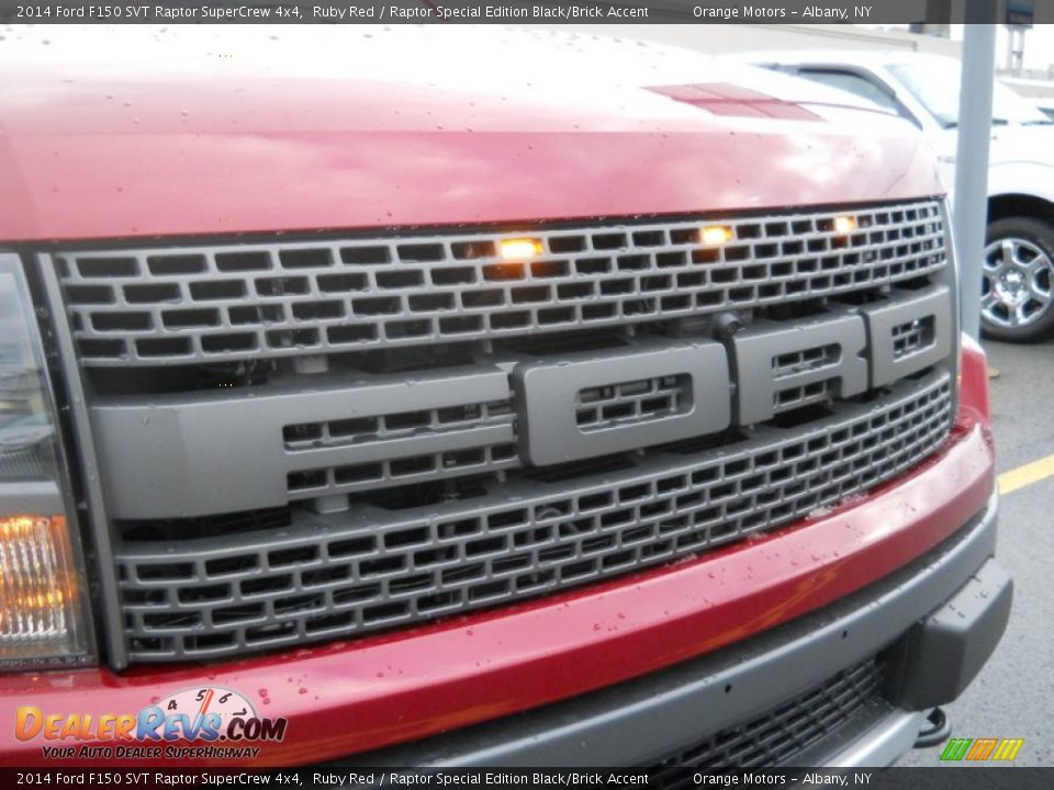 2014 Ford F150 SVT Raptor SuperCrew 4x4 Ruby Red / Raptor Special Edition Black/Brick Accent Photo #8